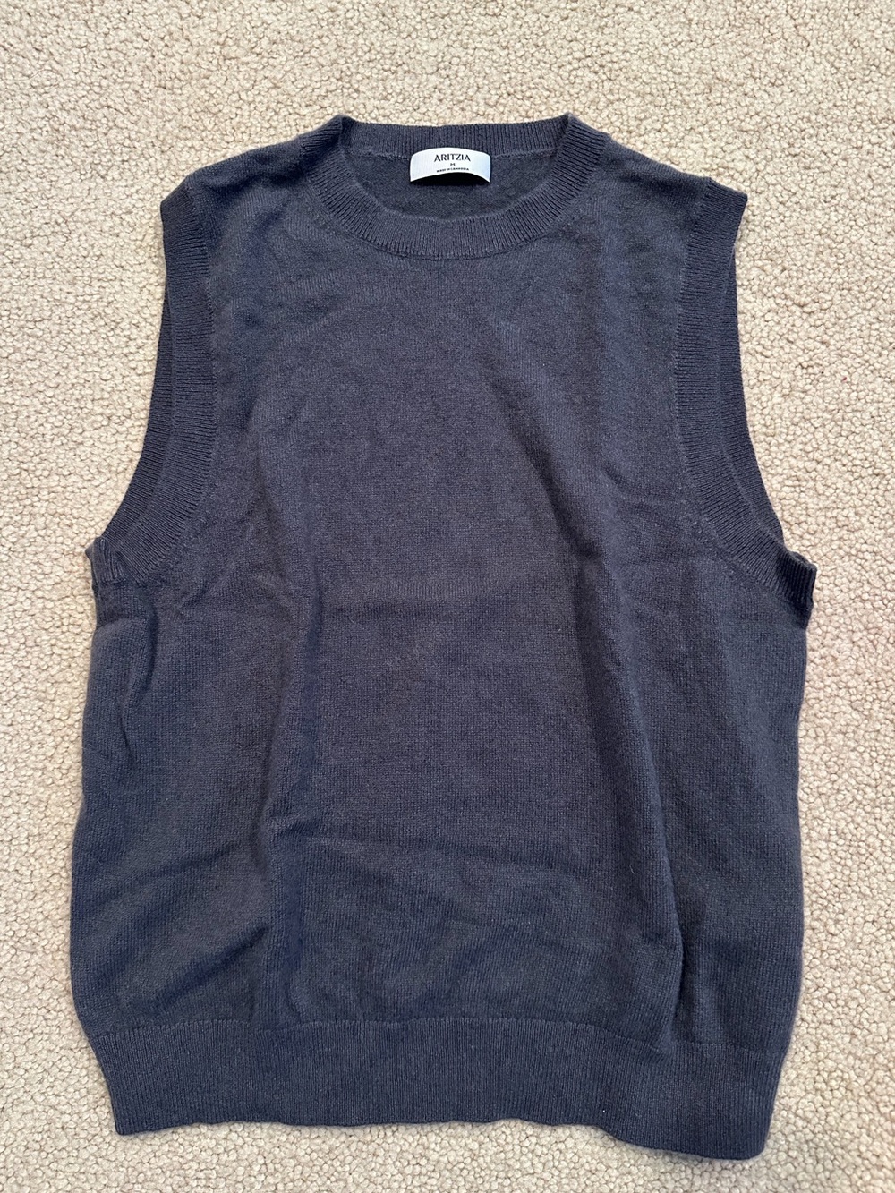 Aritzia Bare Cashmere Crew Sweater Vest - Picture 2 of 5